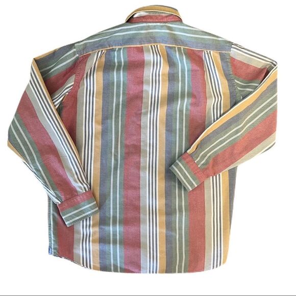 Cremiux Striped Button Up Shirt. Spring/Summer Colors. Size Med. Great Cond!! - Picture 5 of 9